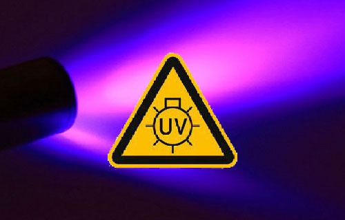عدم انتشار اشعه UV توسط لامپ led